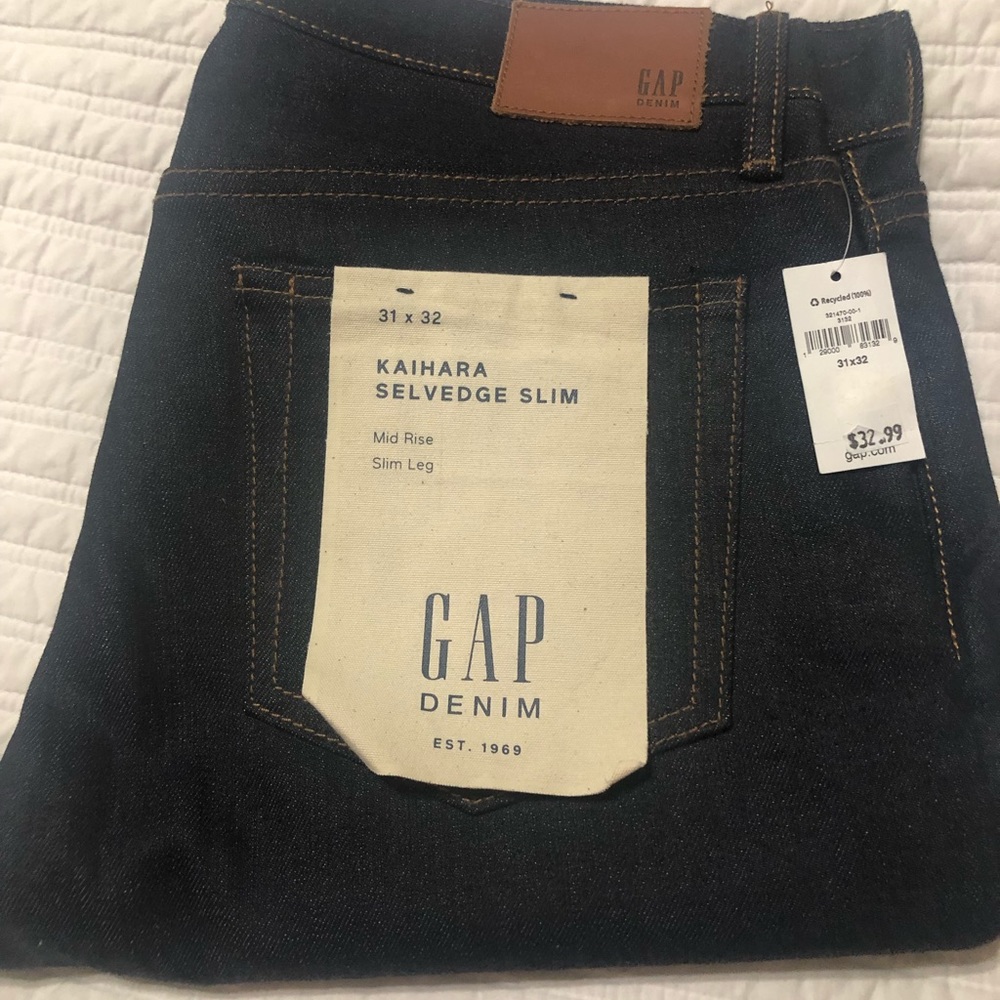Unisex dark blue jeans